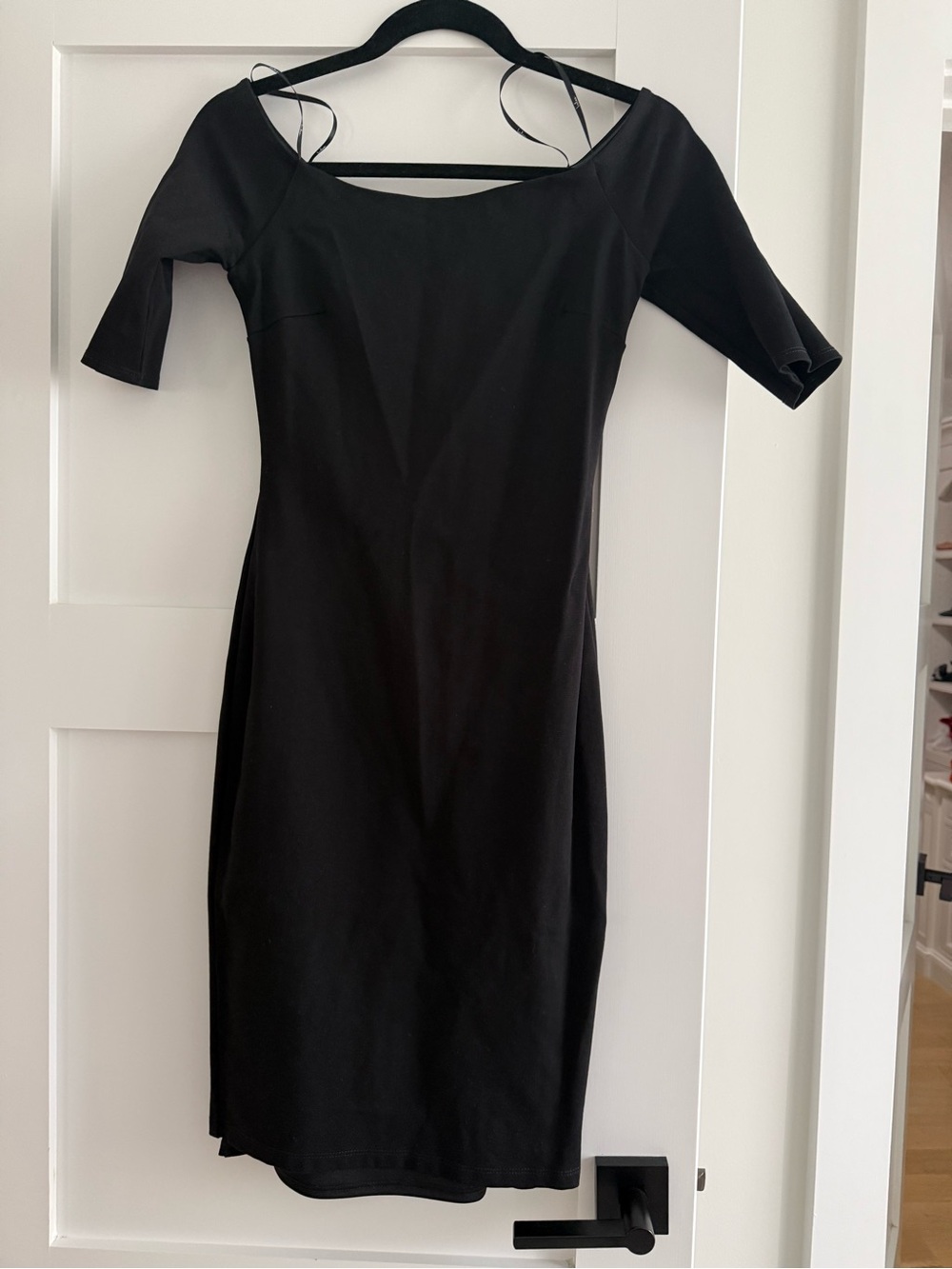 Lulu's Black Off-Shoulder Midi Dress